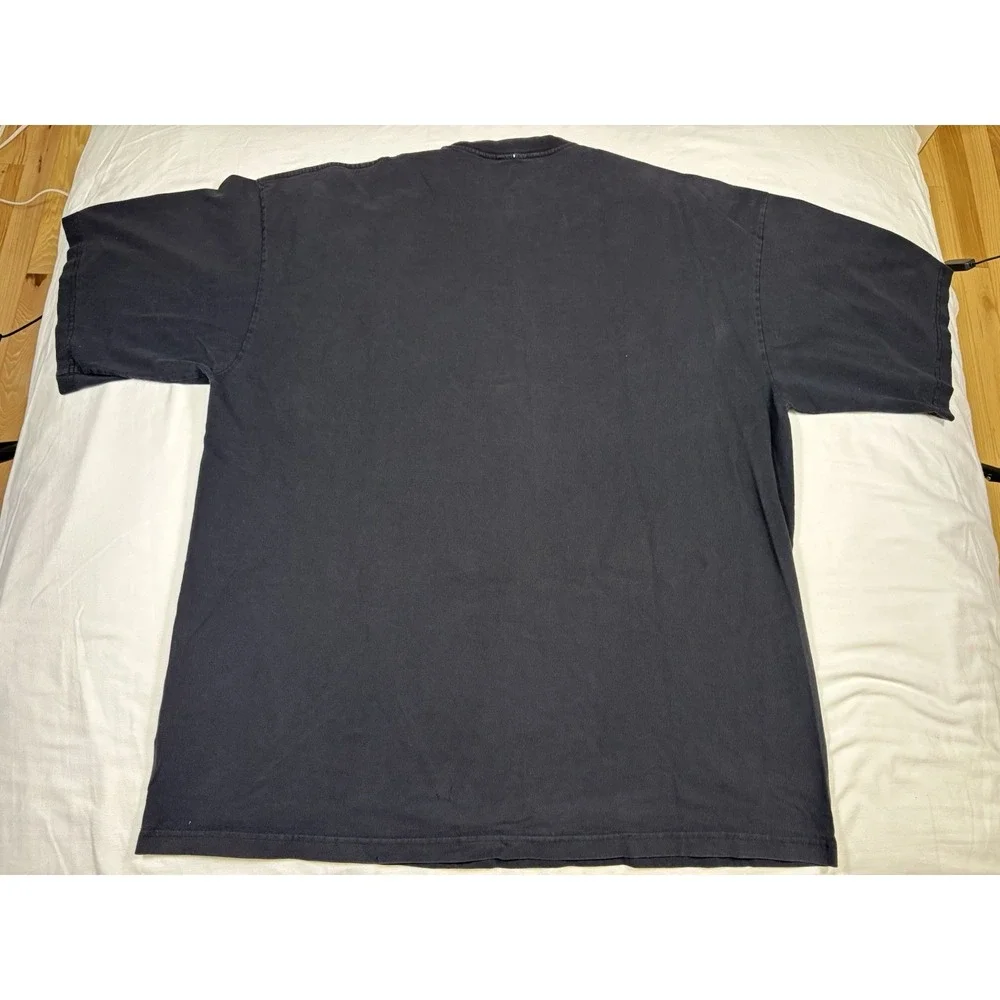 Vintage Sinister Brand 501 T Shirt Mens 4XL Black All Over Print Pirate Hook USA